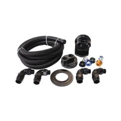 Aeroflow Single Billet Oil Filter Remote Mount Kit
