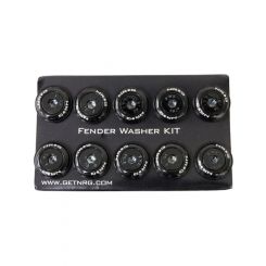 NRG Fender Washer Kit w/Color Matched M6 Bolt Rivets For Plastic Blac…