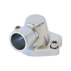 Aeroflow Thermostat Housing Silver For Holden V8, No Heater Outlet