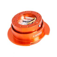 NRG Quick Release Kit Gen 2.5 Orange Body / Titanium Chrome Ring