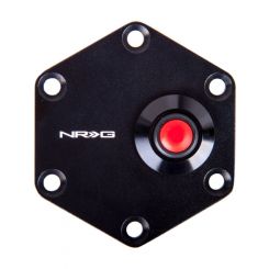 NRG Hexagnal Steering Wheel Ring w/Horn Button Black