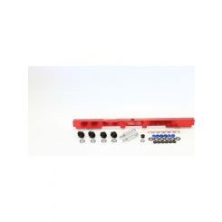 Aeroflow Billet EFI Fuel Rails Red For Toyota 2JZ (14mm Injectors)