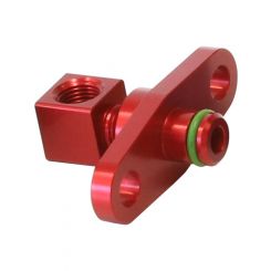 Aeroflow Fuel Rail Adapter Red For Mitsubishi Evo 10 - 40mm Centres