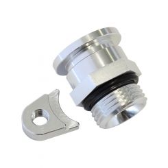 Aeroflow Fuel Pressure Regulator Adapter Silver For Holden V8 EFI