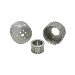 Aeroflow Gilmer Drive Kit Silver For Chev V8 - Short Water Pump