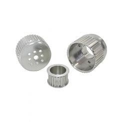 Aeroflow Gilmer Drive Kit Silver For Chev V8 - Long Water Pump
