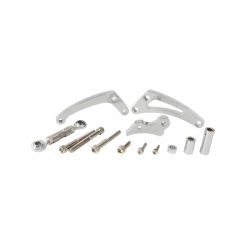 Aeroflow Low Mount Billet Alternator Bracket For SB Chev Polished