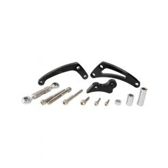 Aeroflow Low Mount Billet Alternator Bracket For SB Chev Black
