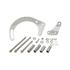 Aeroflow Low Mount Alternator Bracket Chrome With Long Water Pump