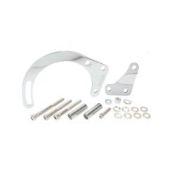 Aeroflow Low Mount Alternator Bracket Chrome With Short Water Pump