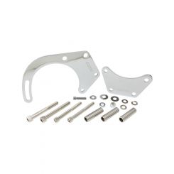 Aeroflow Low Mount Alternator Bracket Chrome With Short Water Pump