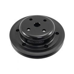 Aeroflow Water Pump Pulley Single V Groove For Holden 253-308 Black AF64-4022BLK
