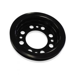 Aeroflow Billet Crankshaft Pulley Single V Groove - Holden 253-308 AF64-4023BLK