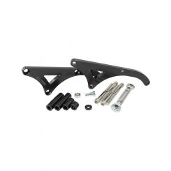 Aeroflow Mid Mount Billet Alternator Bracket For Holden V8 Black