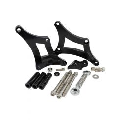 Aeroflow Low Mount Billet Alternator Bracket For Torana V8 Black