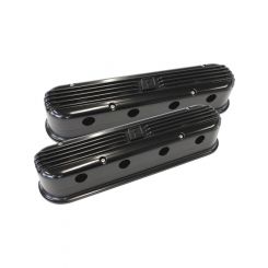 Aeroflow Alloy Retro 2-Piece Valve Cover Black For LS to LS3 Coil