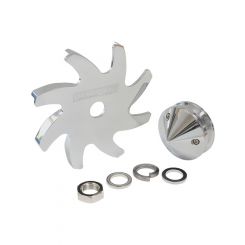 Aeroflow Alternator Fan & Pulley For Ford & Holden Polished