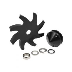 Aeroflow Alternator Fan & Pulley For Ford & Holden Black