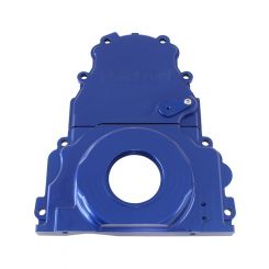 Aeroflow 2-Piece Billet Alloy Timing Cover Blue For GM LS