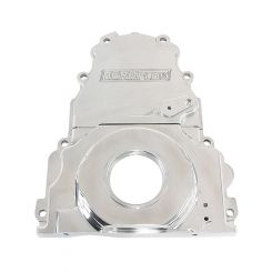 Aeroflow 2-Piece Billet Alloy Timing Cover Polished For GM LS