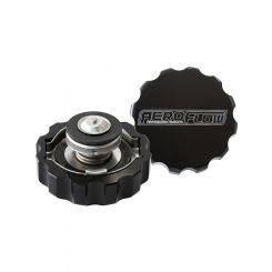 Aeroflow Billet Radiator Cap Small Style Black For 32mm Water Neck AF64-5032BLK
