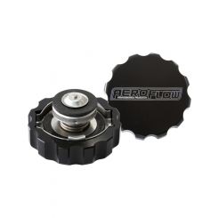 Aeroflow Billet Radiator Cap Small Style Black For 32mm Water Neck AF64-5032BLK
