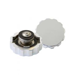 Aeroflow Billet Radiator Cap Small Style Silver For 32mm Water Neck