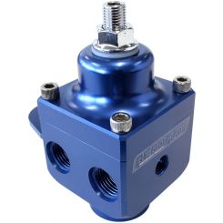 Aeroflow Billet 4 Port Fuel Pressure Regulator -6AN ORB, 4-12 PSI