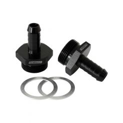 Aeroflow Carburettor Adapter Male 3/8" Barb to 7/8"x 20 Black