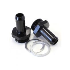 Aeroflow Carburettor Adapter Male 1/2" Barb to 7/8"x 20 Black