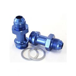 Aeroflow Carburettor Adapter Male 7/8" x 20 to -8AN Blue