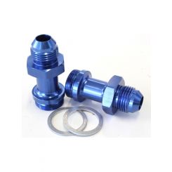 Aeroflow Carburettor Adapter Male 7/8" x 20 to -8AN Blue
