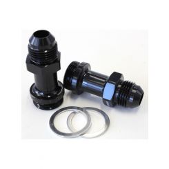Aeroflow Carburettor Adapter Male 7/8" x 20 to -8AN Black