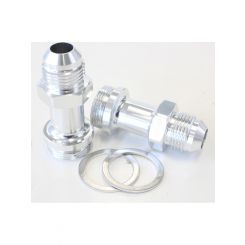Aeroflow Carburettor Adapter Male 7/8" x 20 to -8AN Silver