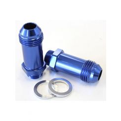 Aeroflow Carburettor Adapter Male 9/16" x 24 to -8AN Blue