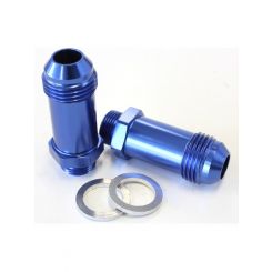 Aeroflow Carburettor Adapter Male 9/16" x 24 to -8AN Blue
