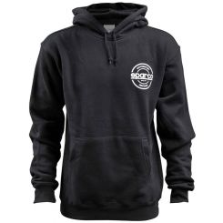Sparco Swtshrt Hooded S-Seal Blk Med