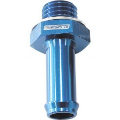 Aeroflow Barb EFI Fuel Pump Adapter M10 X 1.0mm to 3/8" Blue