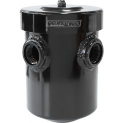 Aeroflow Dry Sump / Breather Tank 2 x -12 & 1 x -6 ORB Ports Black AF77-1019BLK