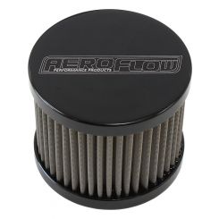 Aeroflow S/Steel Billet Breather With -8AN Female Thread Black