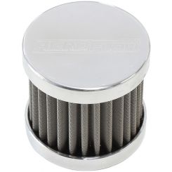Aeroflow S/Steel Billet Breather with -6AN Female Thread Polished