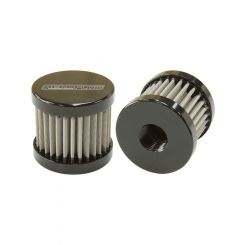 Aeroflow S/Steel Billet Breather With -6AN Female Thread Black