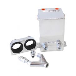 Aeroflow Dual EFI Pump Surge Tank Kit Polished+ Tank, Pump Bracket