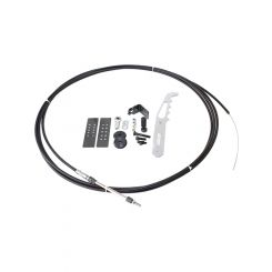 Aeroflow Parachute Release Cable Kit Chrome Handle & Black Accessories AF80-1000