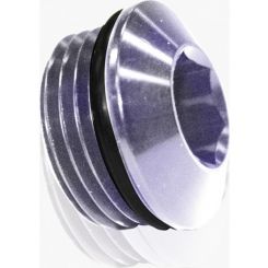Aeroflow Slimline ORB Port Plug -8AN Silver