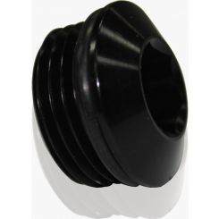 Aeroflow Slimline ORB Port Plug -12AN Black