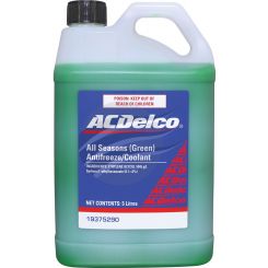 AC Delco All Seasons 5L Green Antifreeze Coolant