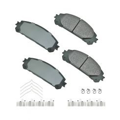 Akebono Brake Corporation Premium Ceramic Brake Pads Front