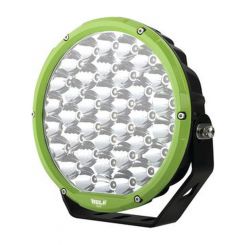 Hulk 9" Round LED Driving Lamp Driving Beam 9-36V 160W 37 LEDs Green