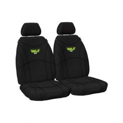Hulk 4X4 Universal Neoprene Seat Cover Black Fronts